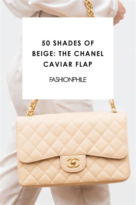 chanel medium caviar beige|50 Shades of Beige: The Chanel Caviar Flap.